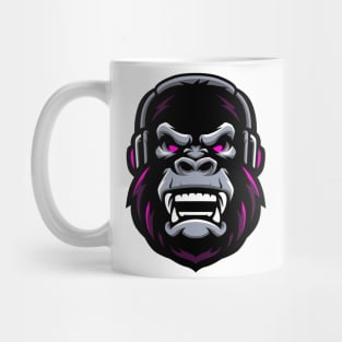 Music listening gorilla Mug